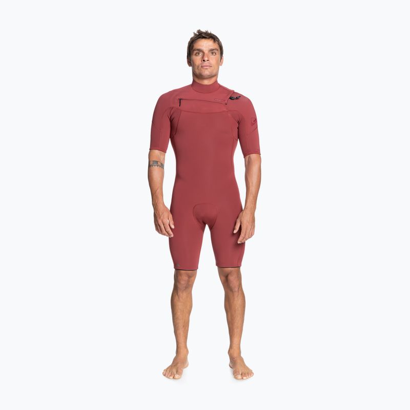 Pianka do pływania męska Quiksilver Everyday Sessions 2/2 mm Chest Zip oxblood red