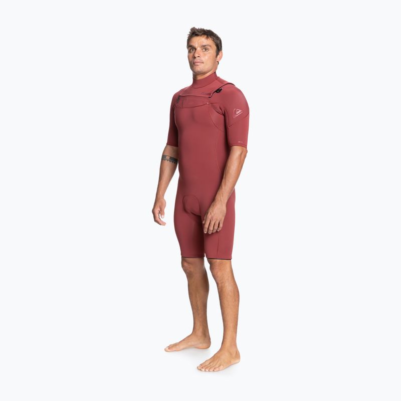 Pianka do pływania męska Quiksilver Everyday Sessions 2/2 mm Chest Zip oxblood red 2