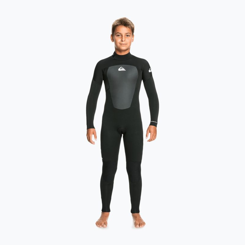 Pianka do pływania dziecięca Quiksilver 4/3 mm Prologue Back Zip 2022 black 6