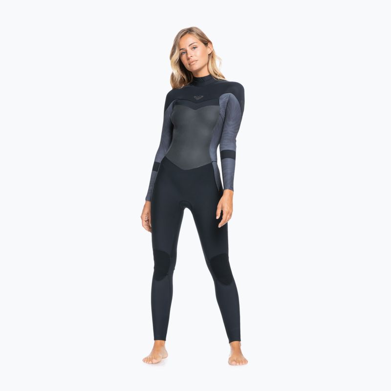 Pianka do pływania damska ROXY 4/3 mm Syncro Back Zip GBS jet/black 6