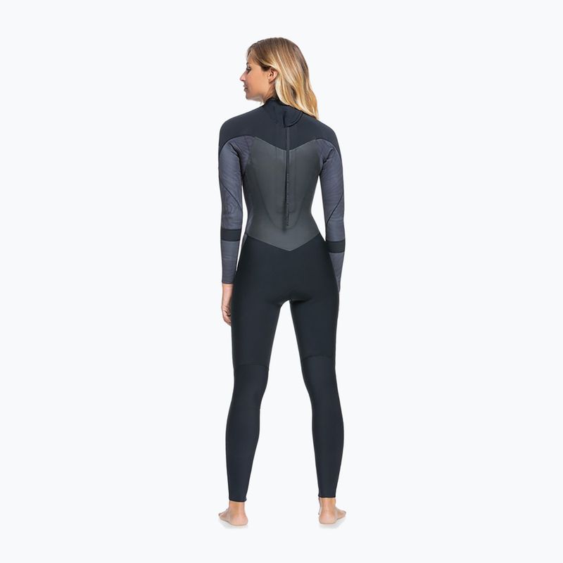 Pianka do pływania damska ROXY 4/3 mm Syncro Back Zip GBS jet/black 7