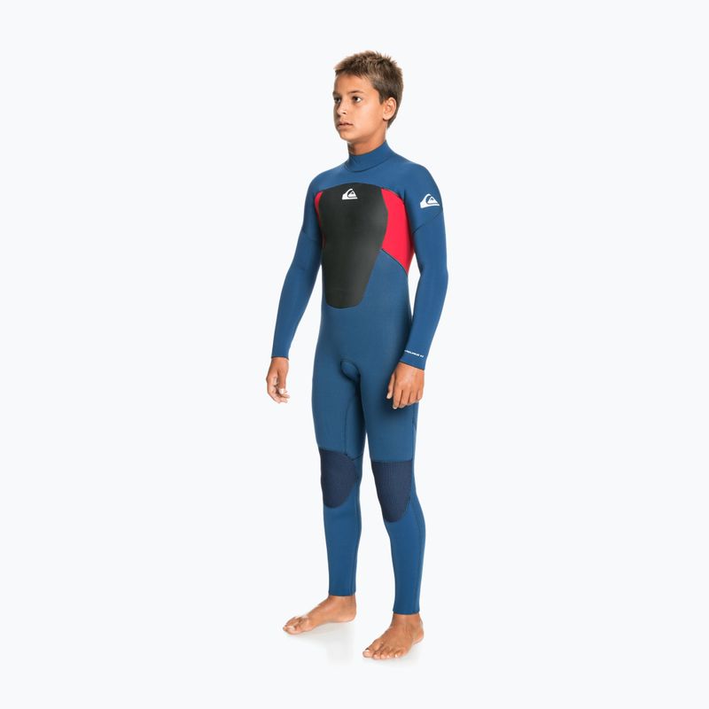 Pianka do pływania dziecięca Quiksilver 4/3 mm Prologue Back Zip insignia/high risk 2