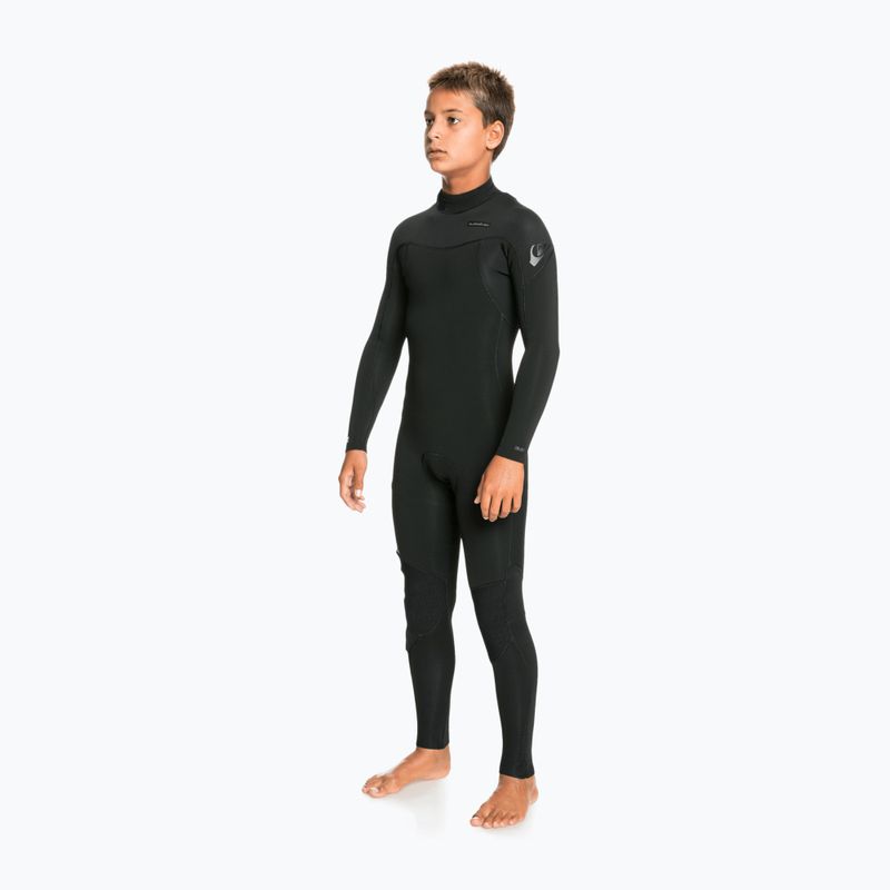 Pianka do pływania dziecięca Quiksilver 4/3 mm Everyday Session Back Zip black 2