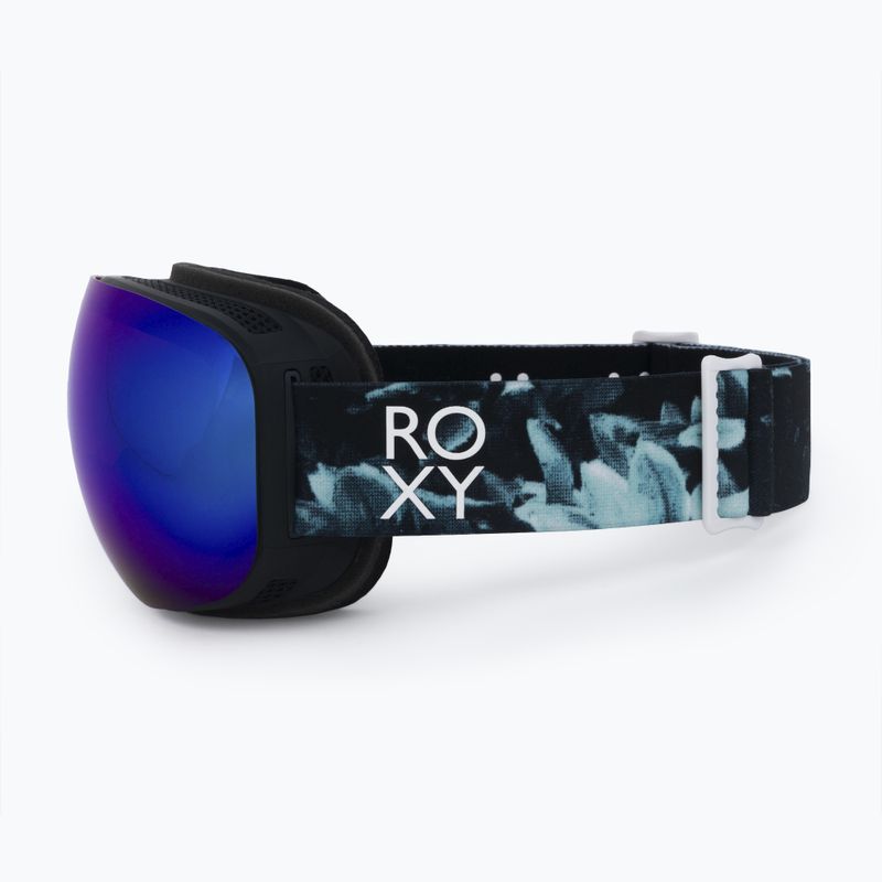 Gogle snowboardowe damskie ROXY Popscreen Cluxe true black akio/sonar ml revo blue 4