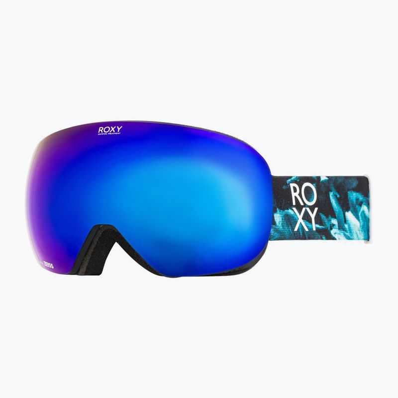 Gogle snowboardowe damskie ROXY Popscreen Cluxe true black akio/sonar ml revo blue 6