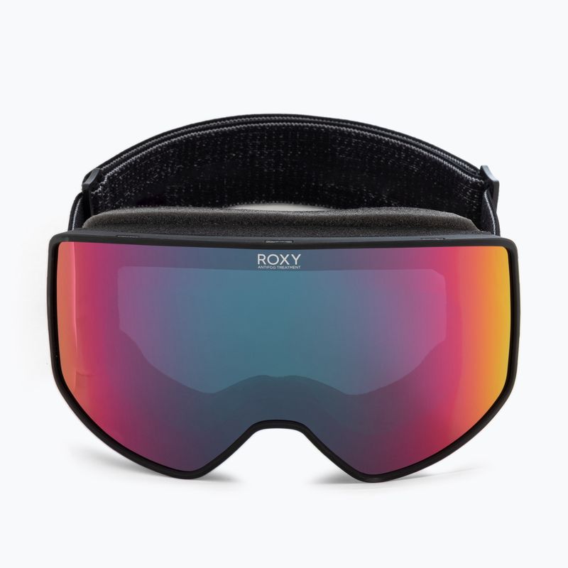 Gogle snowboardowe damskie ROXY Storm Women true black/amber rose ml rainbow 2