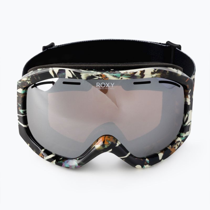 Gogle snowboardowe damskie ROXY Sunset ART true black superlights /amber rose ml super silver 2