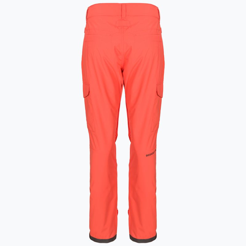 Spodnie snowboardowe damskie DC Nonchalant hot coral 8