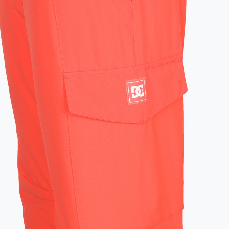 Spodnie snowboardowe damskie DC Nonchalant hot coral 9