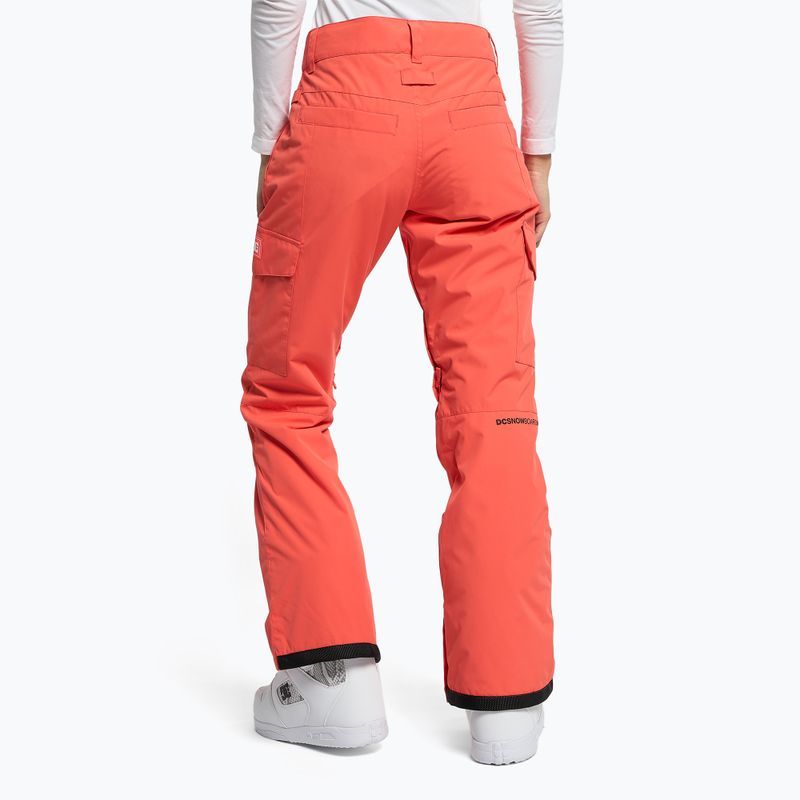 Spodnie snowboardowe damskie DC Nonchalant hot coral 4