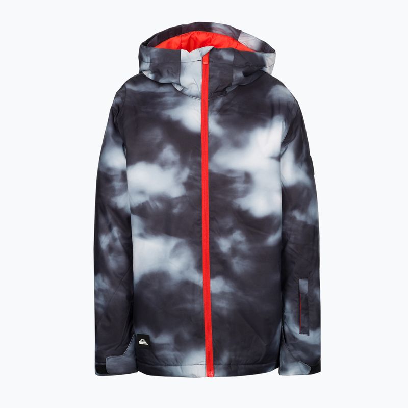 Kurtka snowboardowa dziecięca Quiksilver Mission Printed black particul