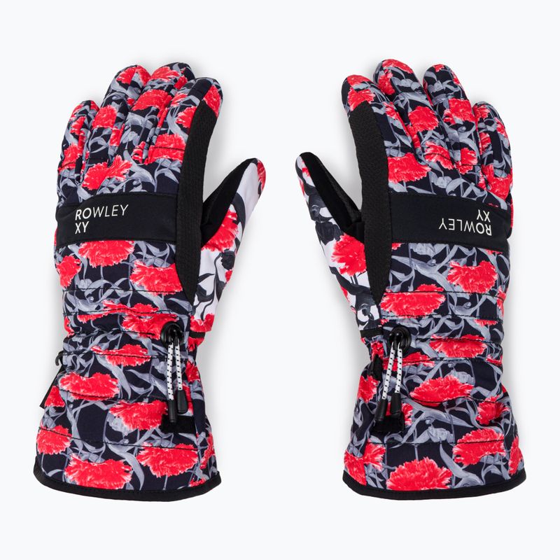 Rękawice snowboardowe damskie ROXY Cynthia Rowley true black/white/red 2