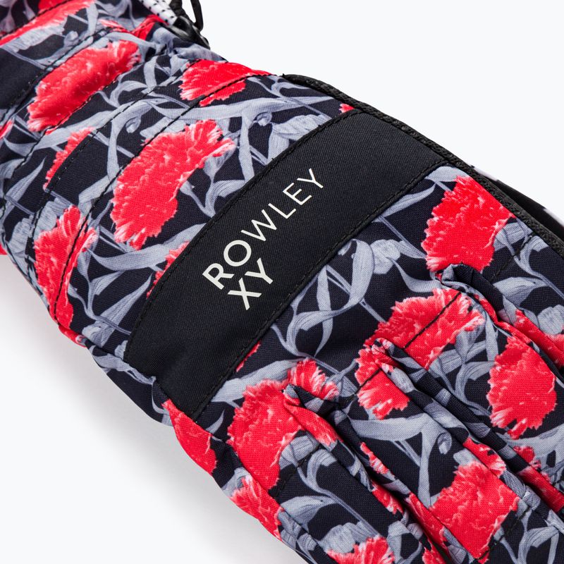 Rękawice snowboardowe damskie ROXY Cynthia Rowley true black/white/red 4