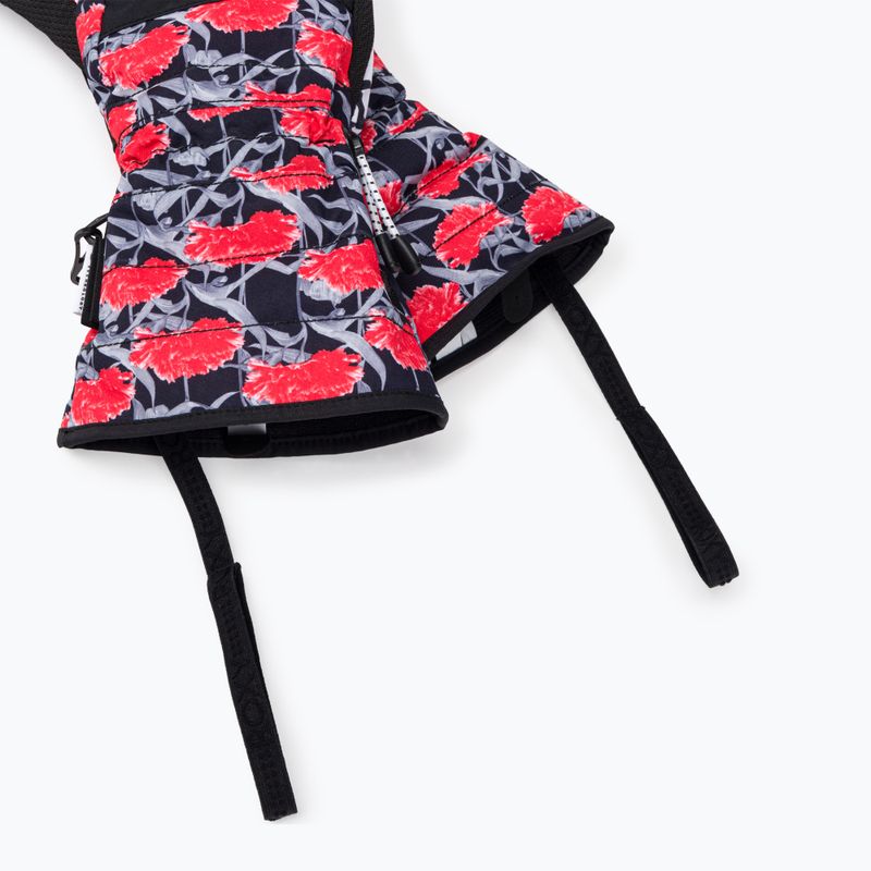 Rękawice snowboardowe damskie ROXY Cynthia Rowley true black/white/red 6