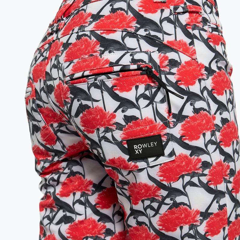 Spodnie snowboardowe damskie ROXY Rowley X ROXY High bright white/white red 5