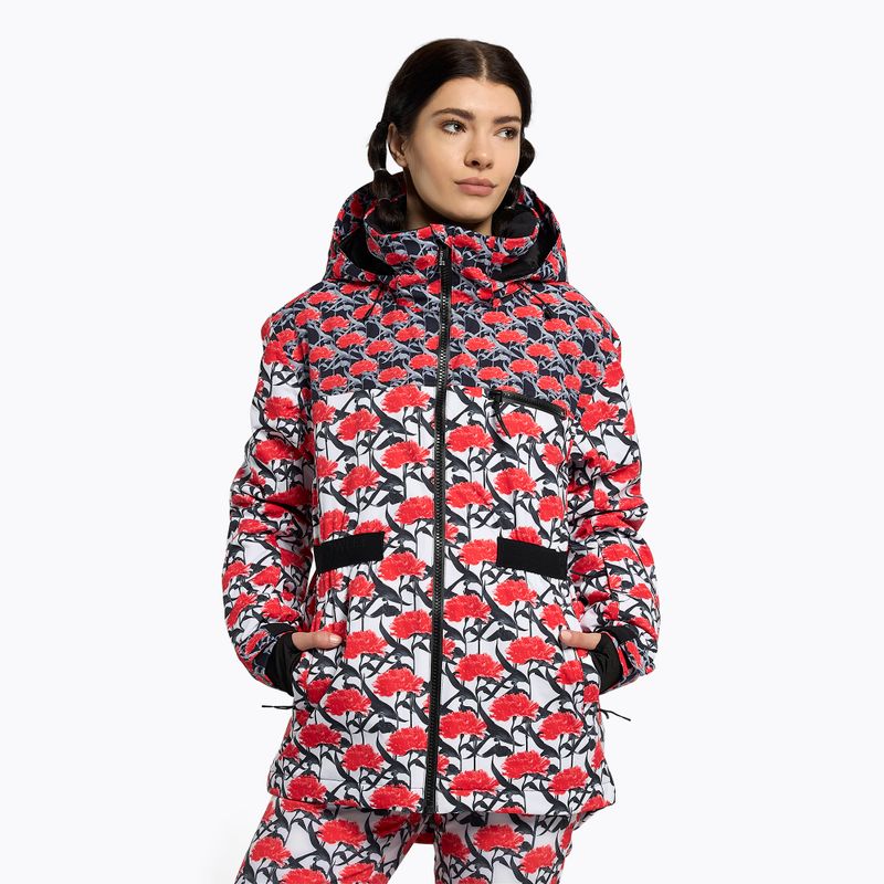 Kurtka snowboardowa damska ROXY Rowley X Ski Parka bright white/white red