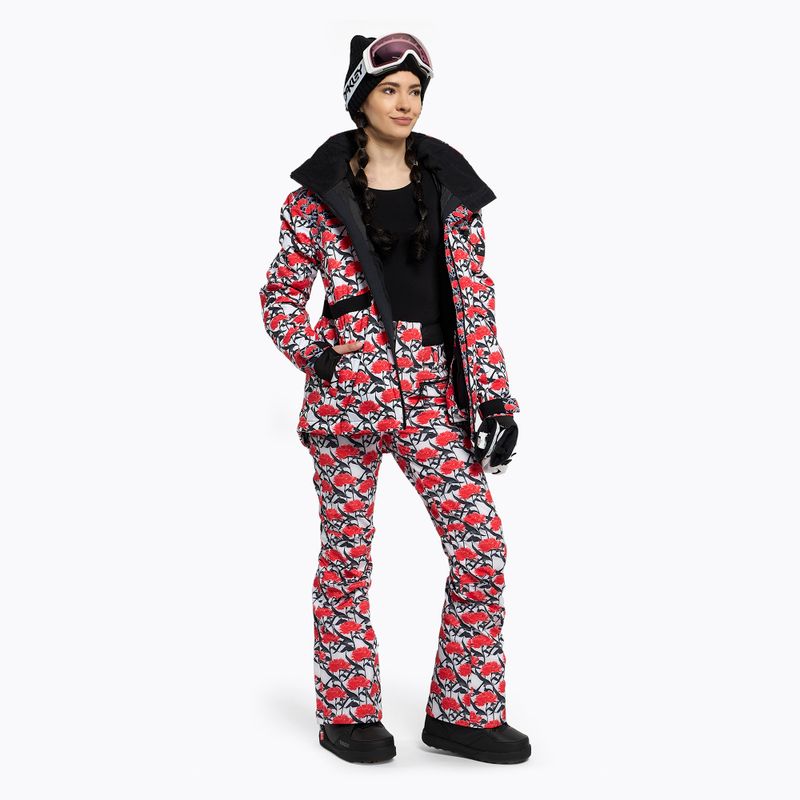 Kurtka snowboardowa damska ROXY Rowley X Ski Parka bright white/white red 2