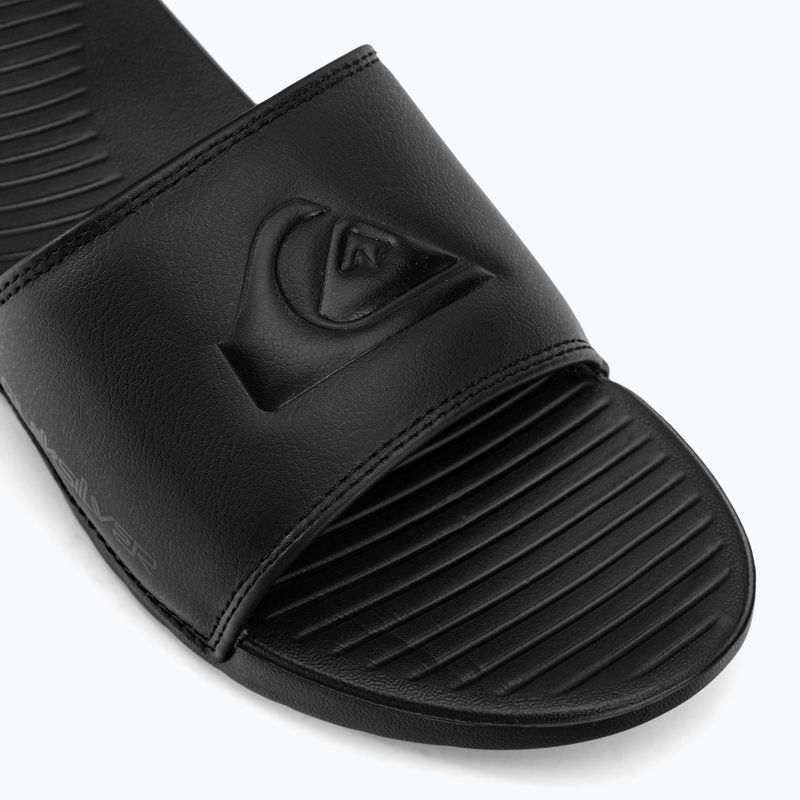 Klapki męskie Quiksilver Bright Coast Slide solid black 7
