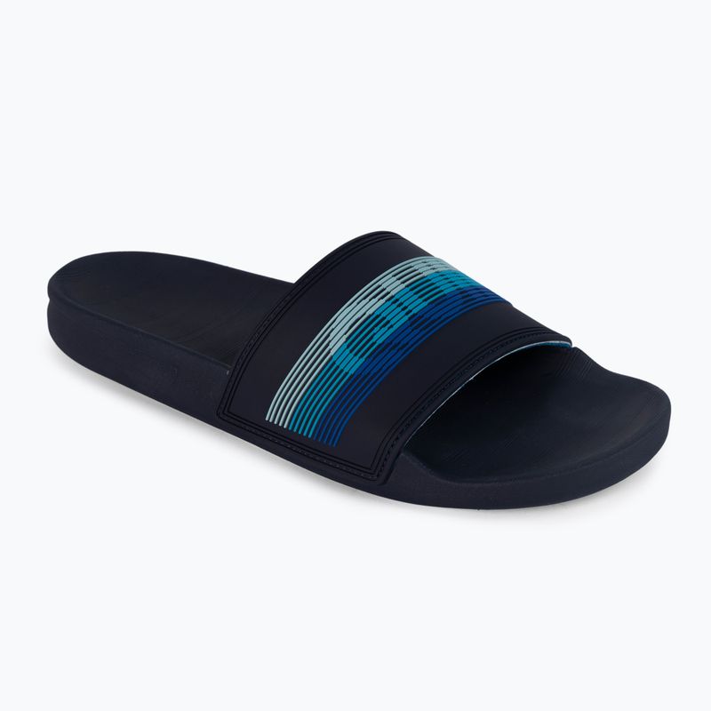 Klapki męskie Quiksilver Rivi Wordmark Slide blue/blue/blue