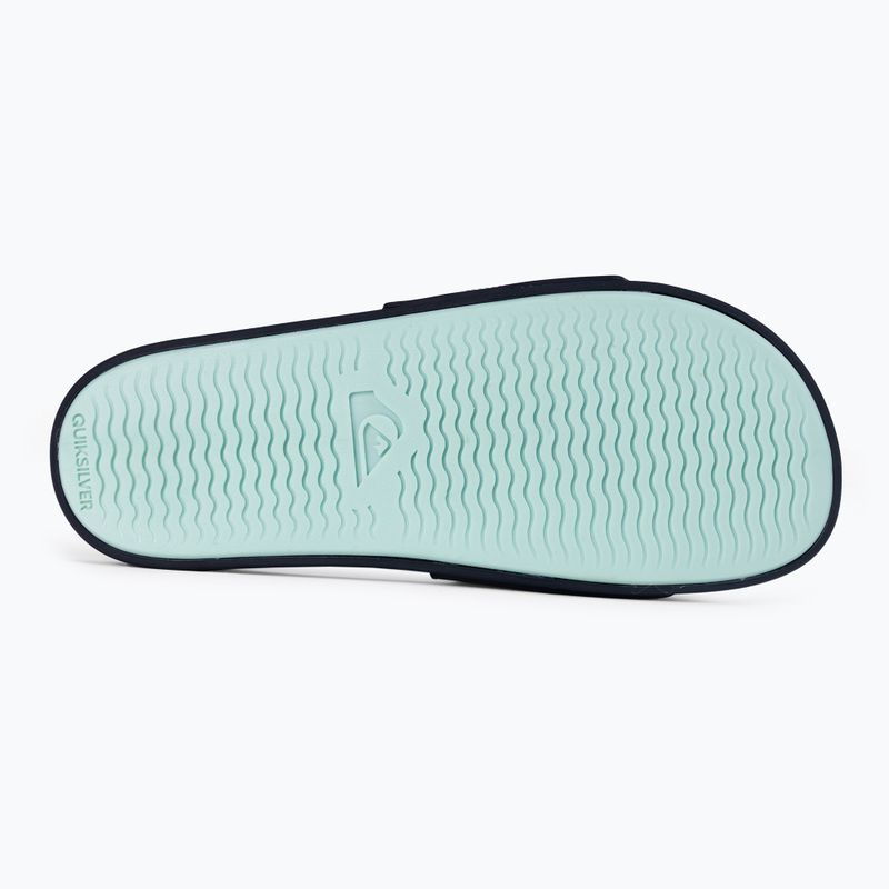 Klapki męskie Quiksilver Rivi Wordmark Slide blue/blue/blue 4