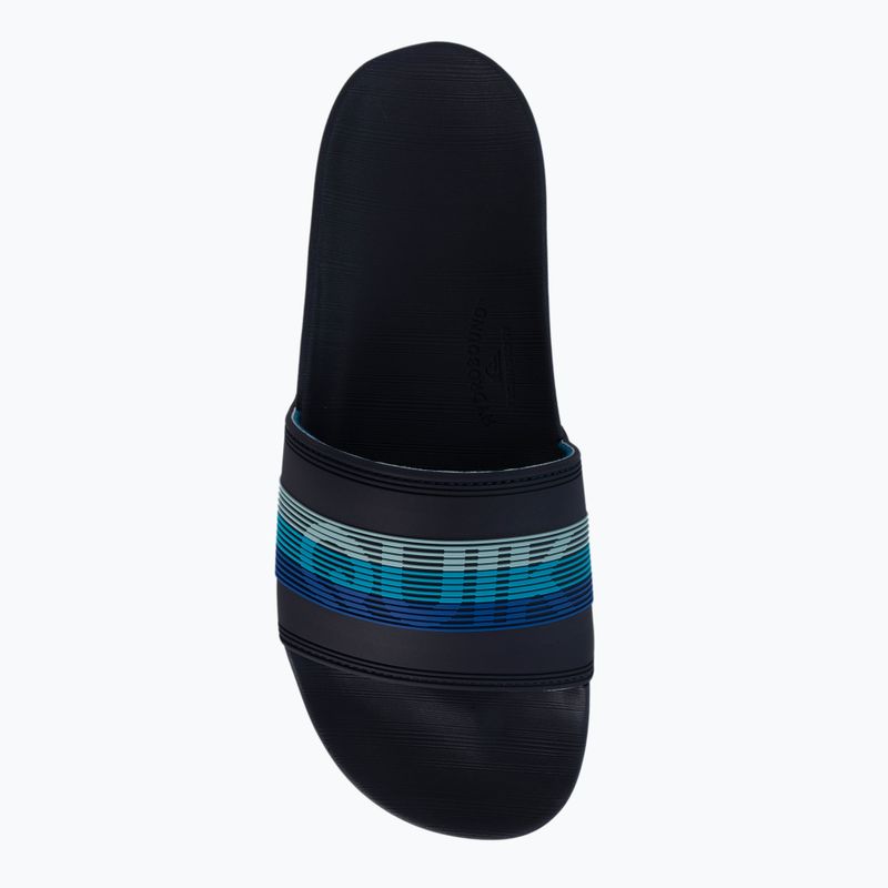 Klapki męskie Quiksilver Rivi Wordmark Slide blue/blue/blue 6