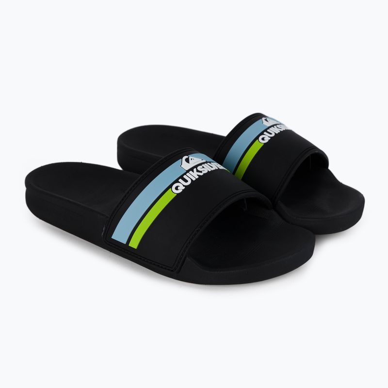 Klapki dziecięce Quiksilver Rivi Slide black/orange/blue 5