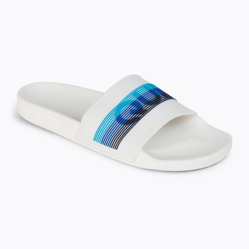 Klapki męskie Quiksilver Rivi Wordmark Slide white/white/blue