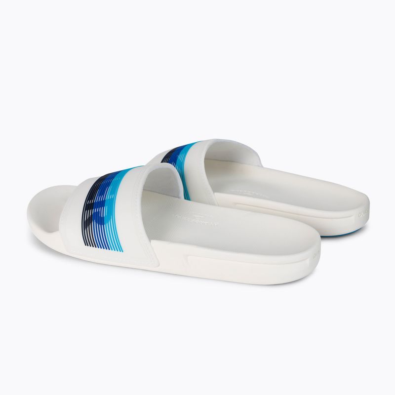 Klapki męskie Quiksilver Rivi Wordmark Slide white/white/blue 3