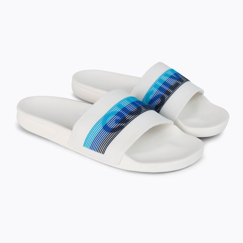 Klapki męskie Quiksilver Rivi Wordmark Slide white/white/blue 5