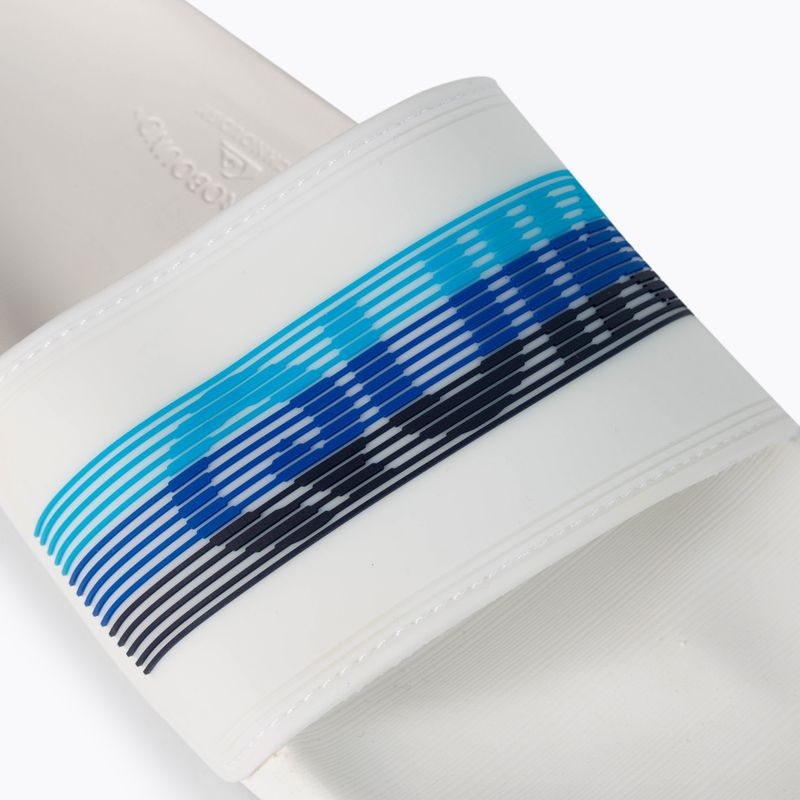 Klapki męskie Quiksilver Rivi Wordmark Slide white/white/blue 7