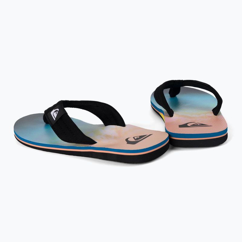 Japonki męskie Quiksilver Molokai Layback blue/blue/orange 3