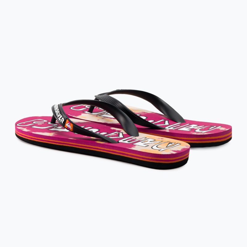 Japonki męskie Quiksilver Molokai Acid Drop black/orange/orange 3