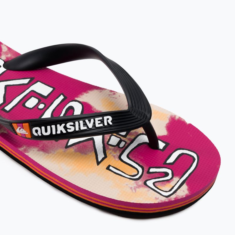 Japonki męskie Quiksilver Molokai Acid Drop black/orange/orange 7