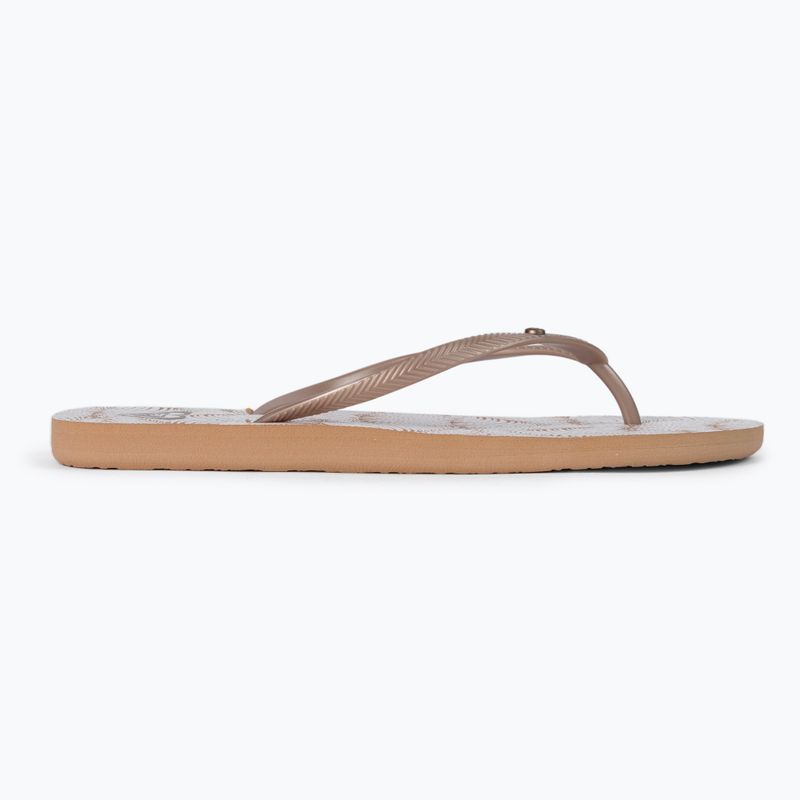 Japonki damskie ROXY Bermuda Print J white/tan 2