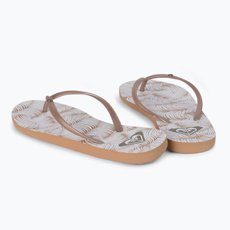 Japonki damskie ROXY Bermuda Print J white/tan 3