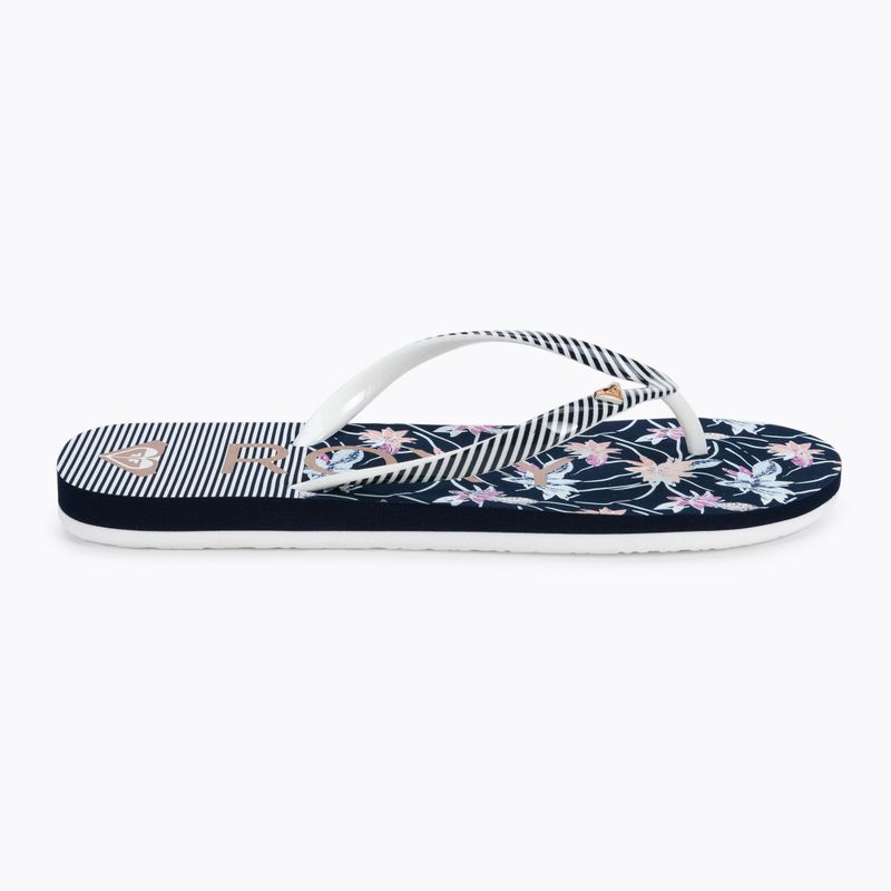 Japonki dziecięce ROXY Pebbles VII G white/stripe 2