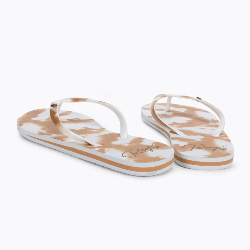 Japonki damskie ROXY Portofino III beige/white 3