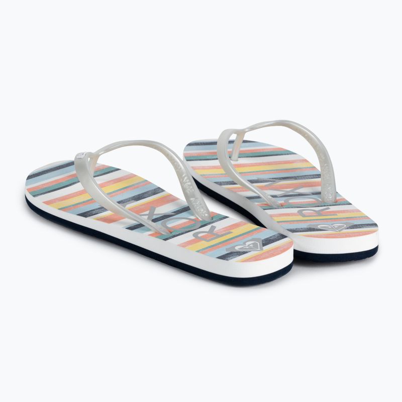 Japonki dziecięce ROXY Tahiti VII stripe citrus/olmpian blue 3