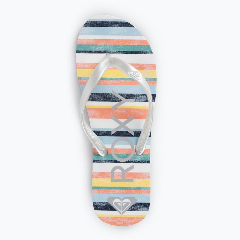 Japonki dziecięce ROXY Tahiti VII stripe citrus/olmpian blue 6