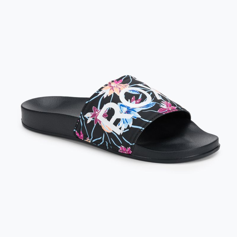 Klapki damskie ROXY Slippy II black/azela pink