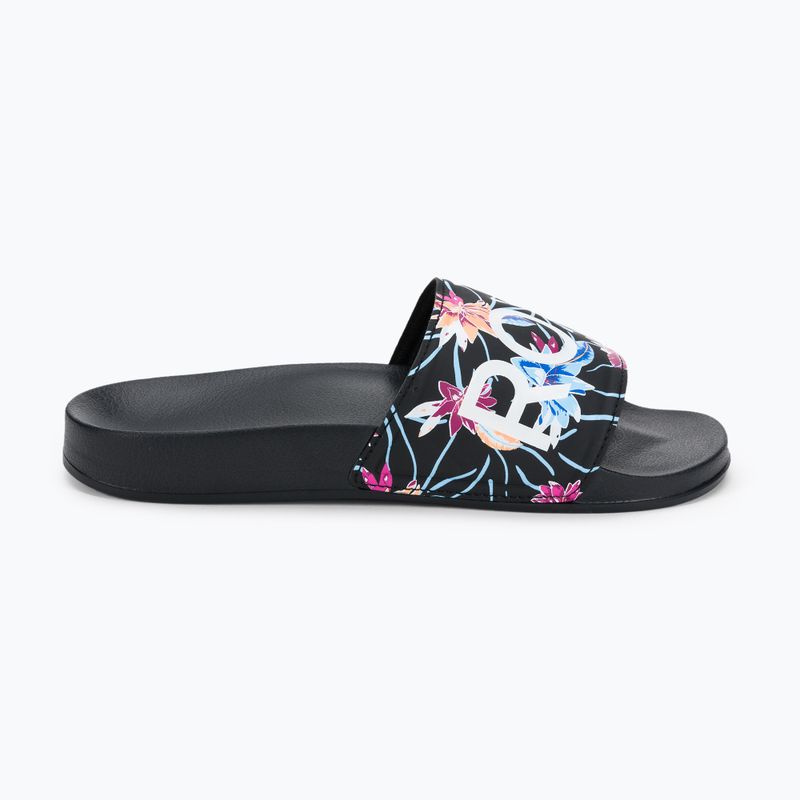 Klapki damskie ROXY Slippy II black/azela pink 2