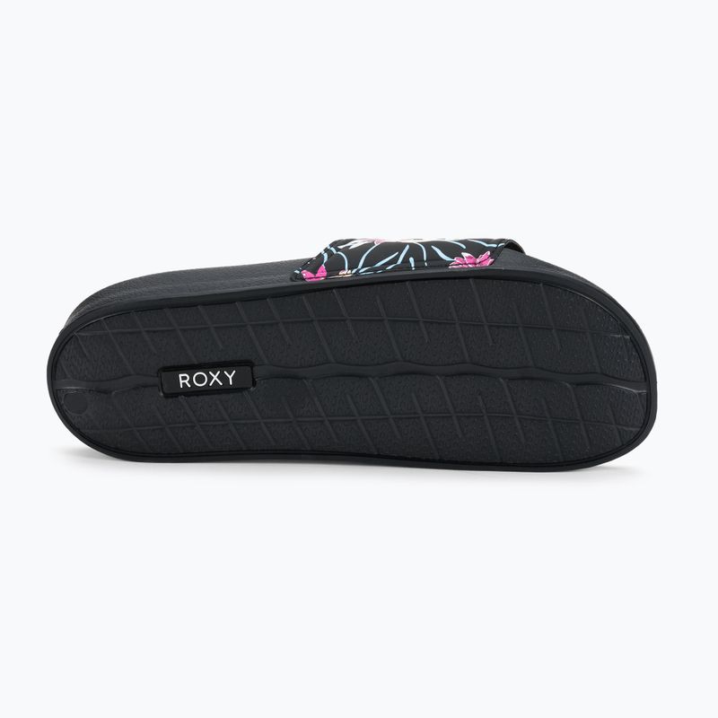 Klapki damskie ROXY Slippy II black/azela pink 4