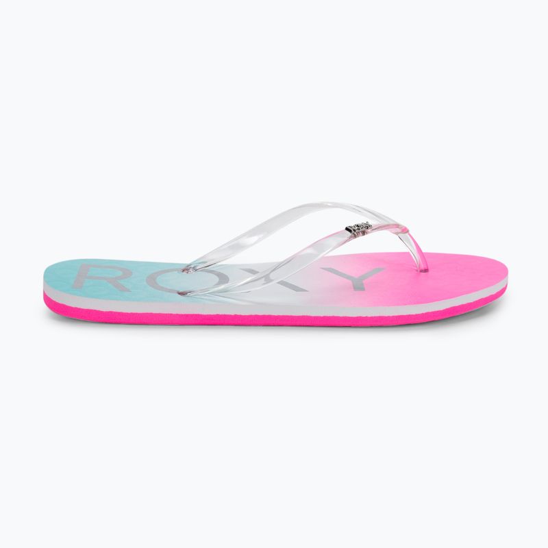 Japonki damskie ROXY Viva Jelly white/crazy pink/turquoise 2