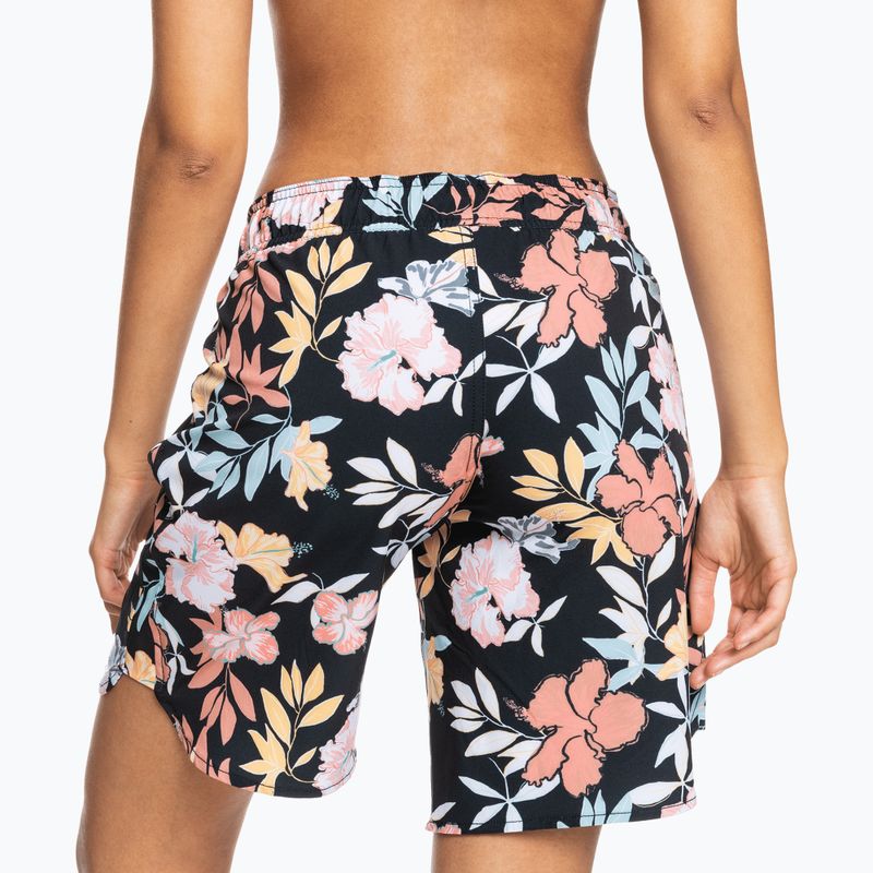 Szorty kąpielowe damskie ROXY Basics 9" anthracite/island vibes 2