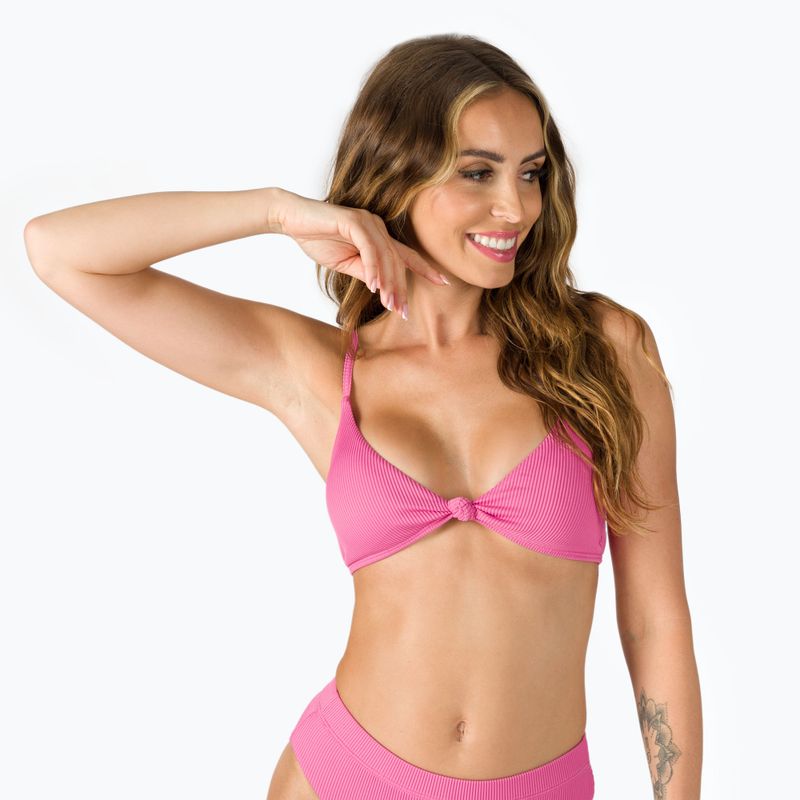 Góra od stroju kąpielowego ROXY Love The Surf Knot pink guava