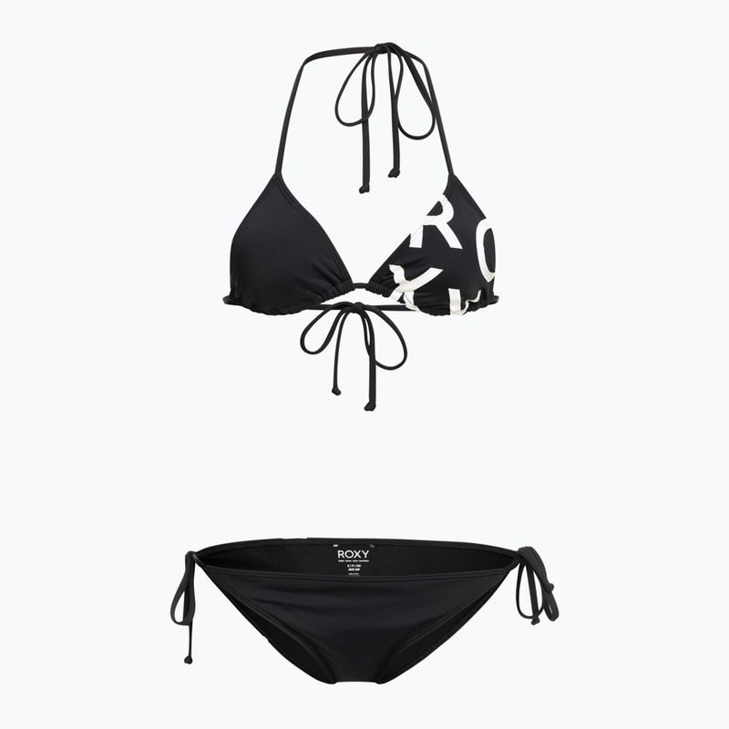 Strój kąpielowy dwuczęściowy damski ROXY Beach Classics Tie Side anthracite