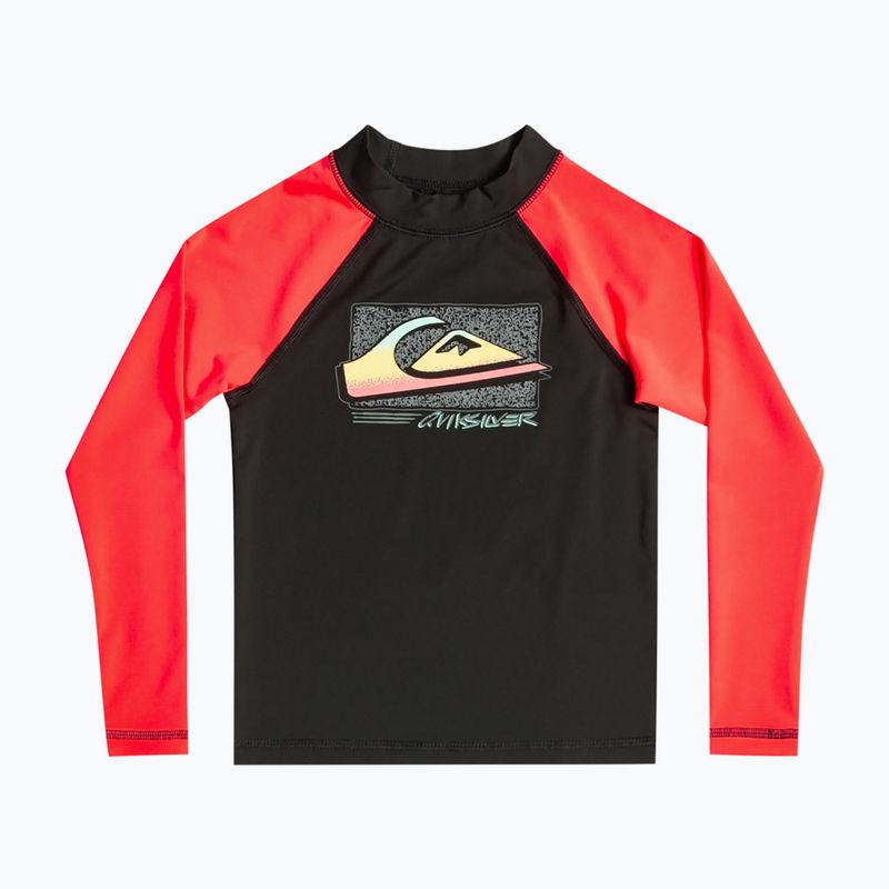 Longsleeve do pływania dziecięcy Quiksilver Next Gen fiery coral