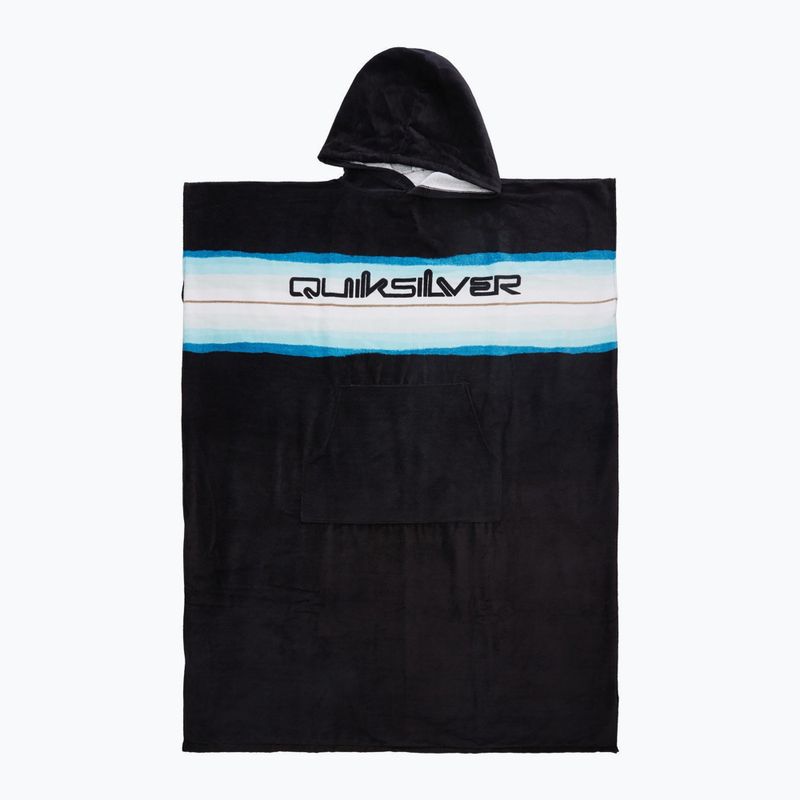 Ponczo Quiksilver Hoody Towel black/blue