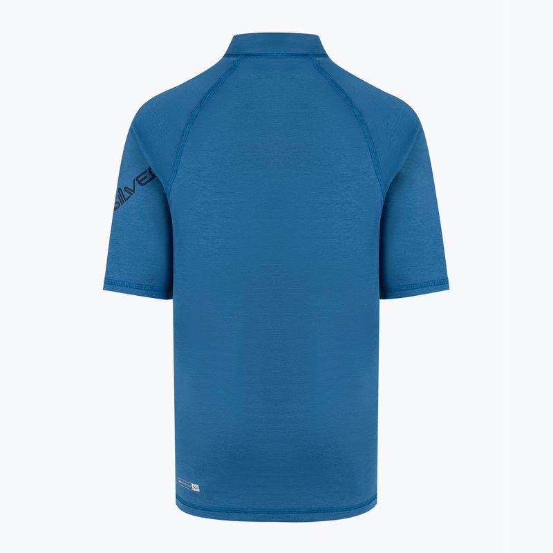 Koszulka do pływania dziecięca Quiksilver All Time vallarta blue heather 2