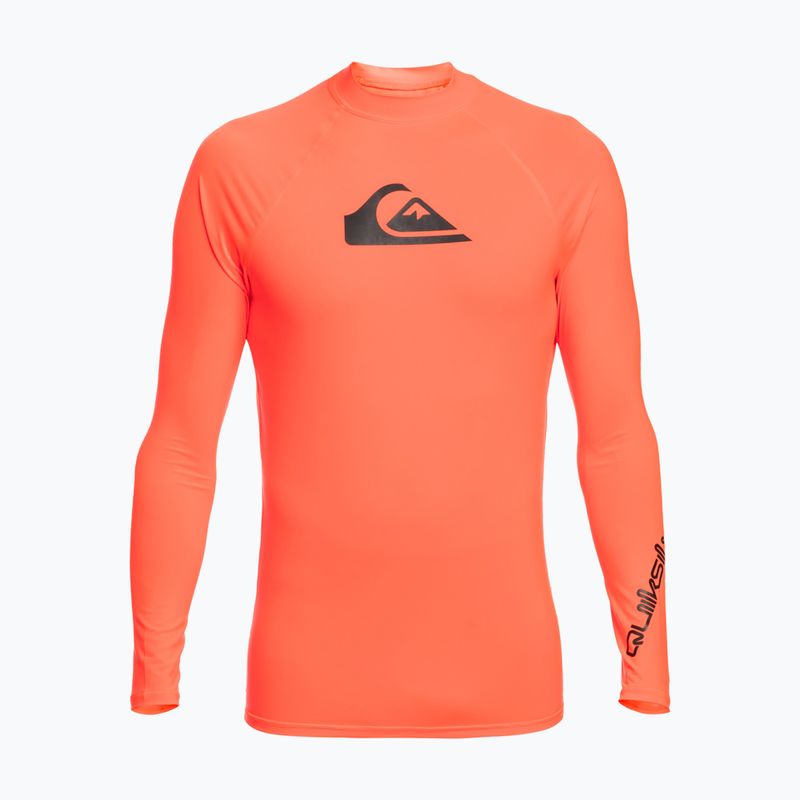 Longsleeve do pływania dziecięcy Quiksilver All Time fiery coral
